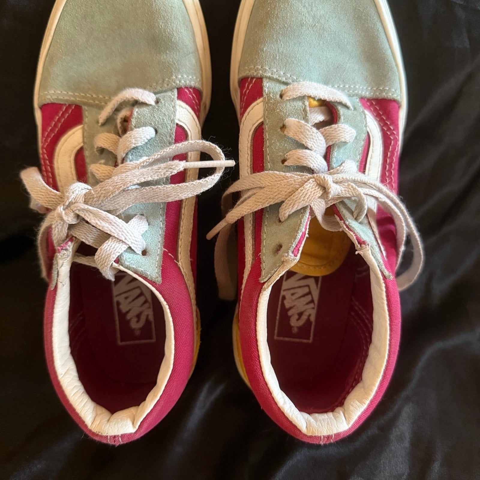 Vans girls old skool retro rainbow sz 2.5