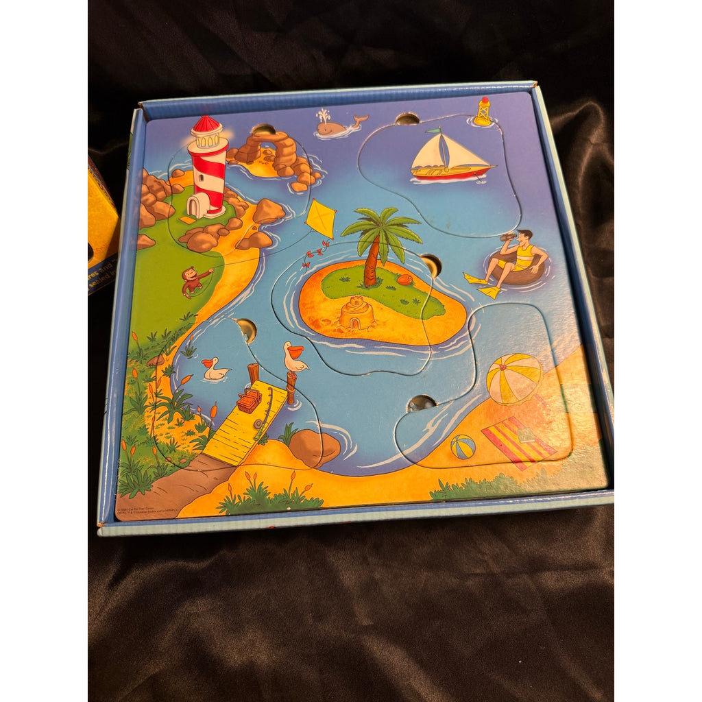 PBS Kids Curious George Discovery Beach Game 2009 3+ Board Game