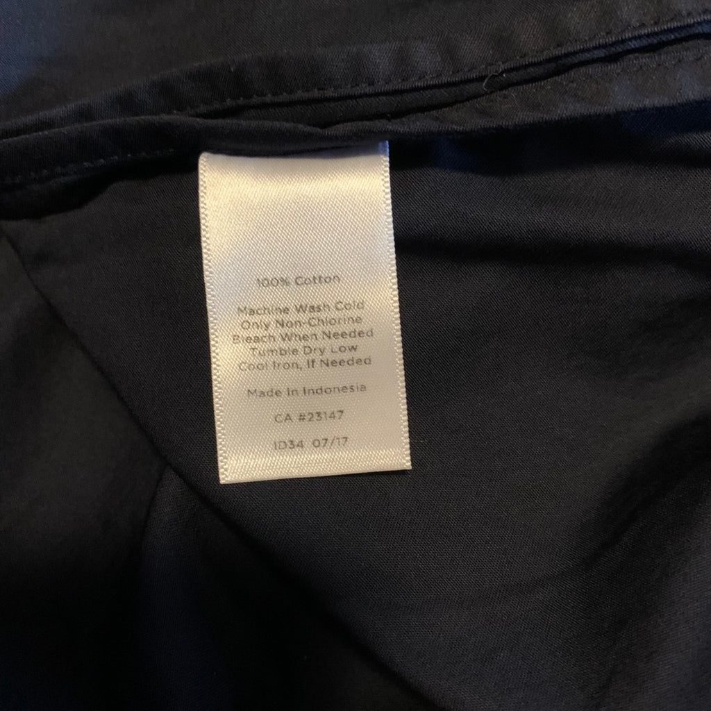 Talbots Black Sleeveless Sheath Dress Ruffle Neckline Women’s Size 6