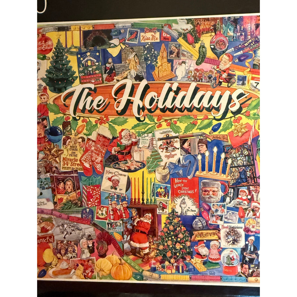 1,000 Piece Puzzle by White Mountain "The Holidays"  Brand New Sealed Christmas Santa