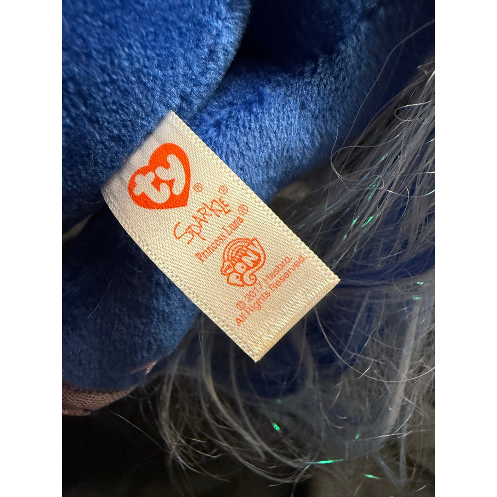Ty Sparkle My Little Pony Princess Luna 8” Plush Stuffed Animal 2017 no swing tag