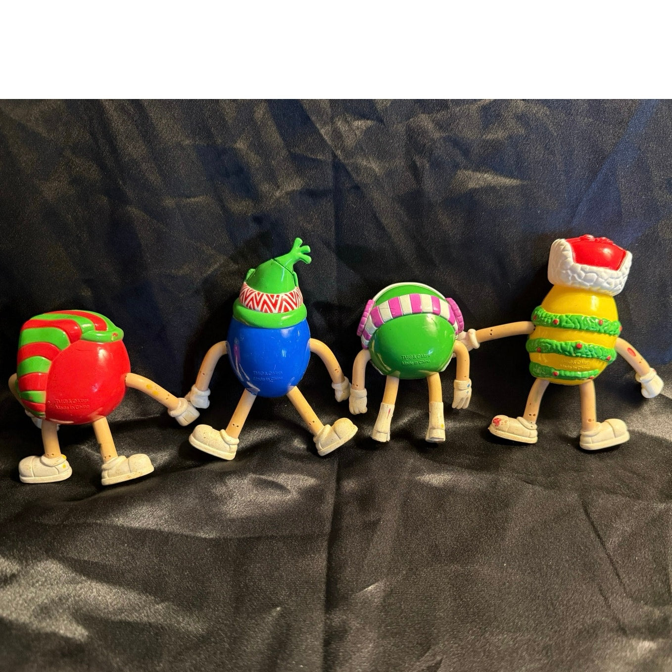 Vintage 2004 Collectable M&M Bendable Characters Entire Set