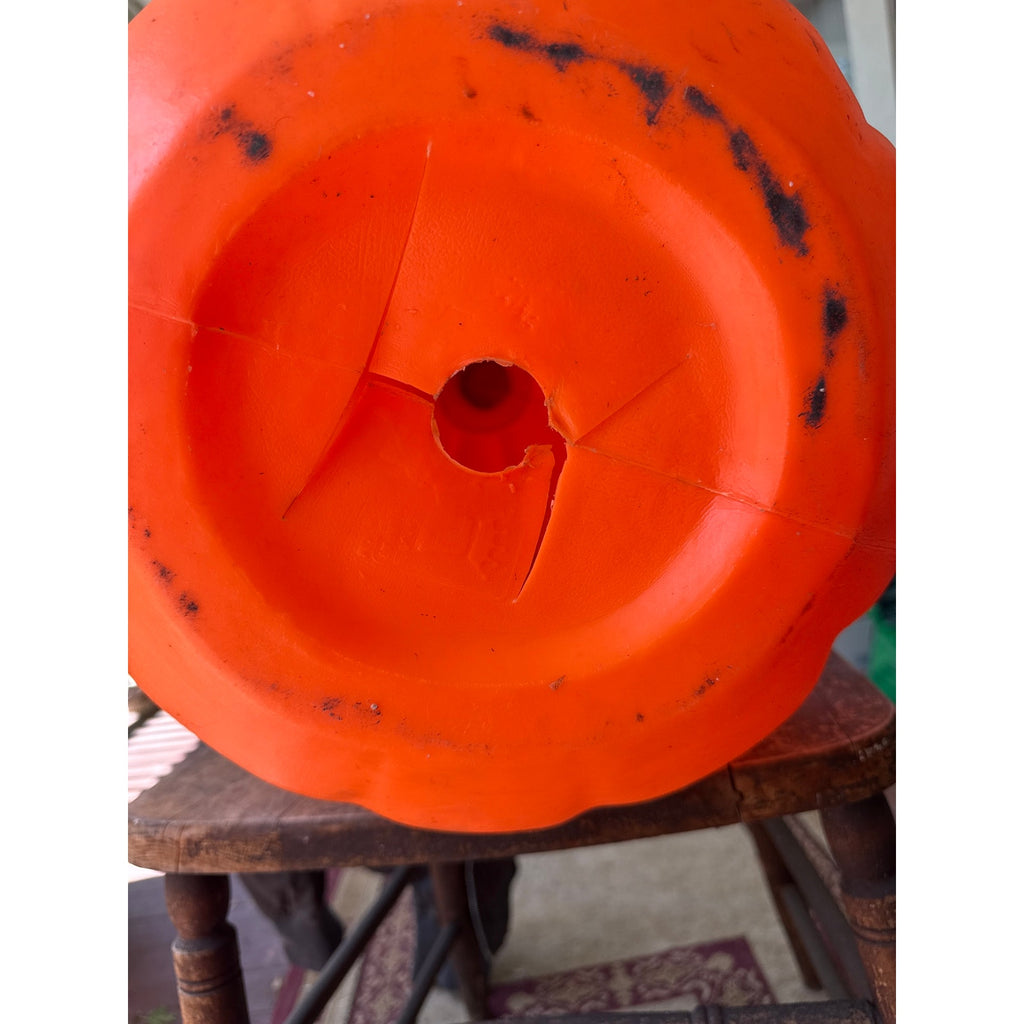 Vintage 80’s Empire Plastic Blow Mold Pumpkin Halloween Jack-o-Lantern 23”