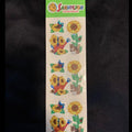Vintage Sandylion Sunflower Garden Prismatic Stickers NIP Sealed