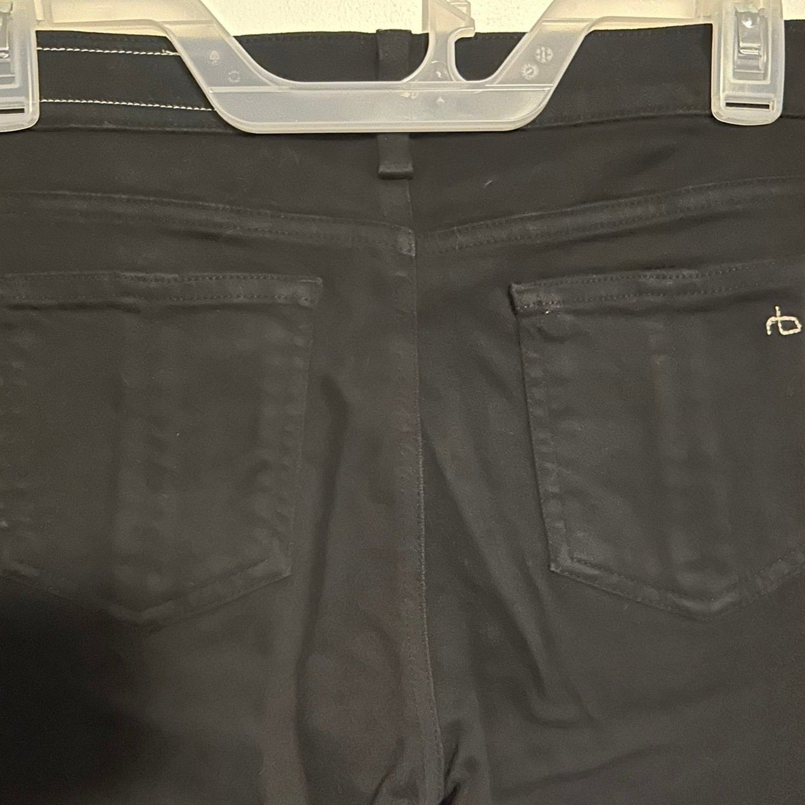 Rag & Bone Skinny Stretch Jeans Black Thrasher Women’s Sz 26