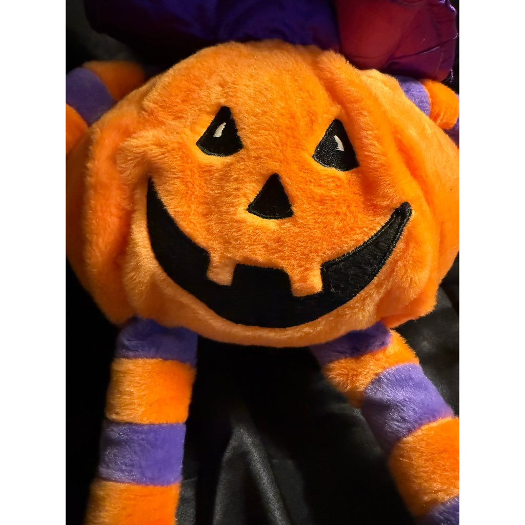 Vintage 90’s Halloween pumpkin witch jack-o-lantern plush 16”