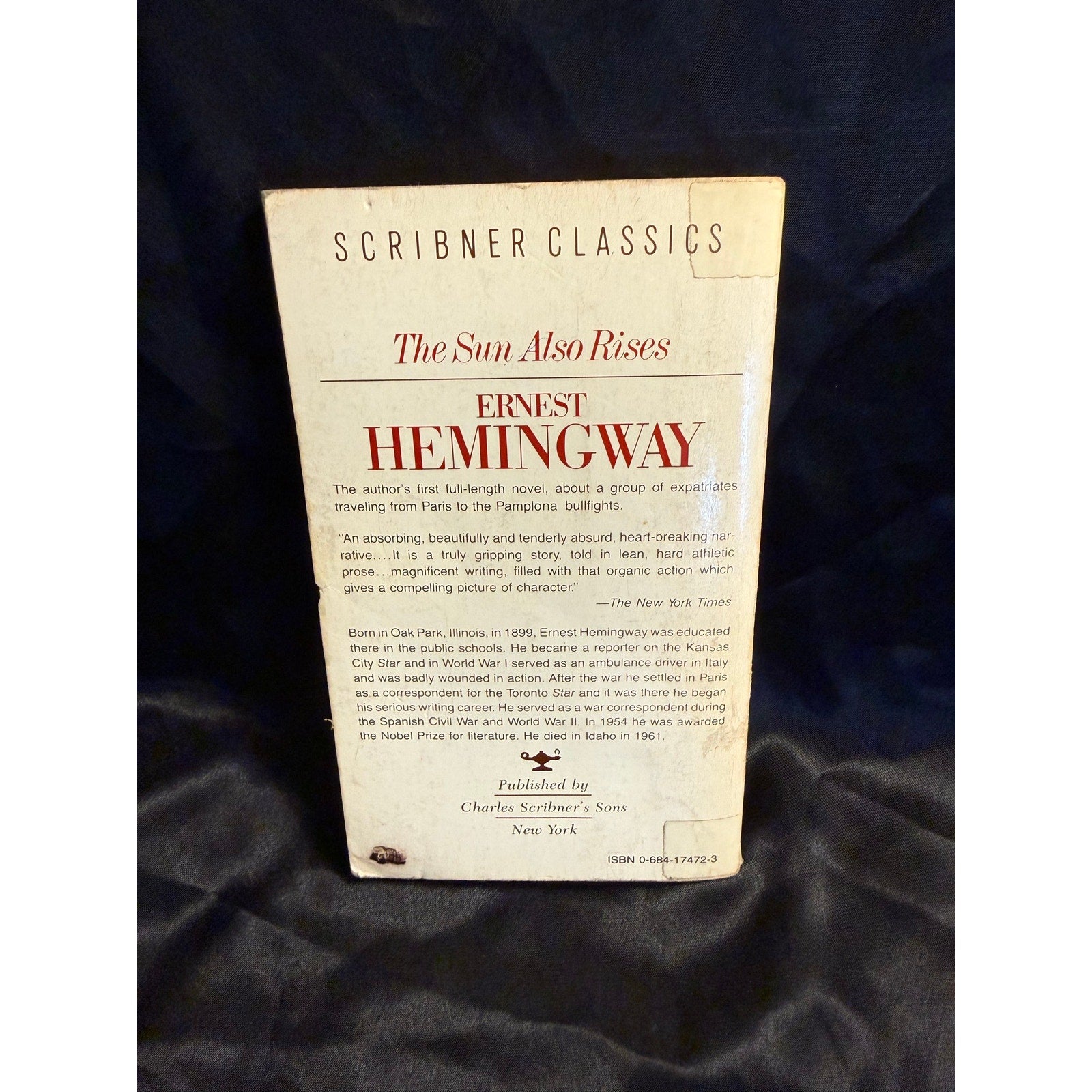 Vintage 1954 print The Sun Also Rises Ernest Hemingway