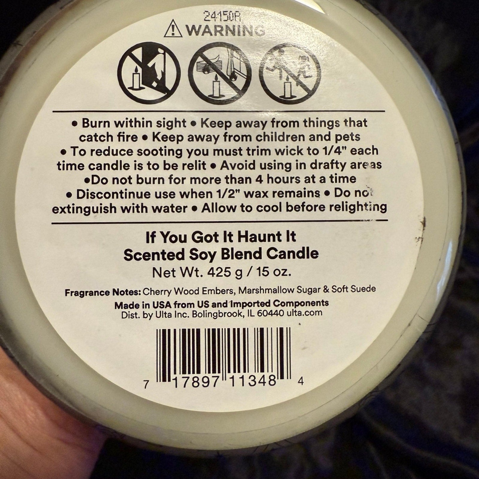 Halloween If you’ve got it, haunt it 15oz. Soy Candle Ulta Beauty Spooky Candle