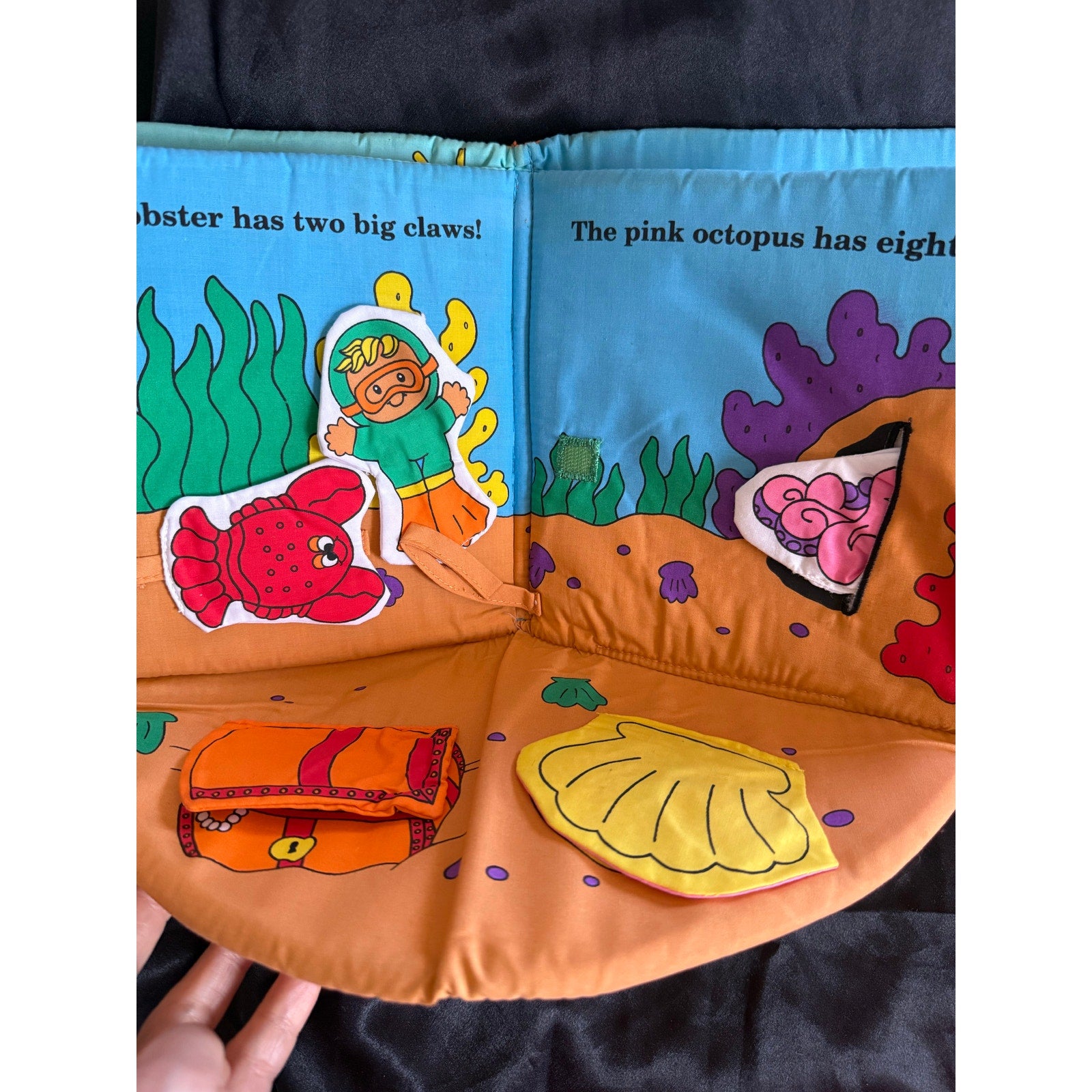 Vintage 90’s Soft Play Fisher Price Learning Colors Soft Interactive Baby Book