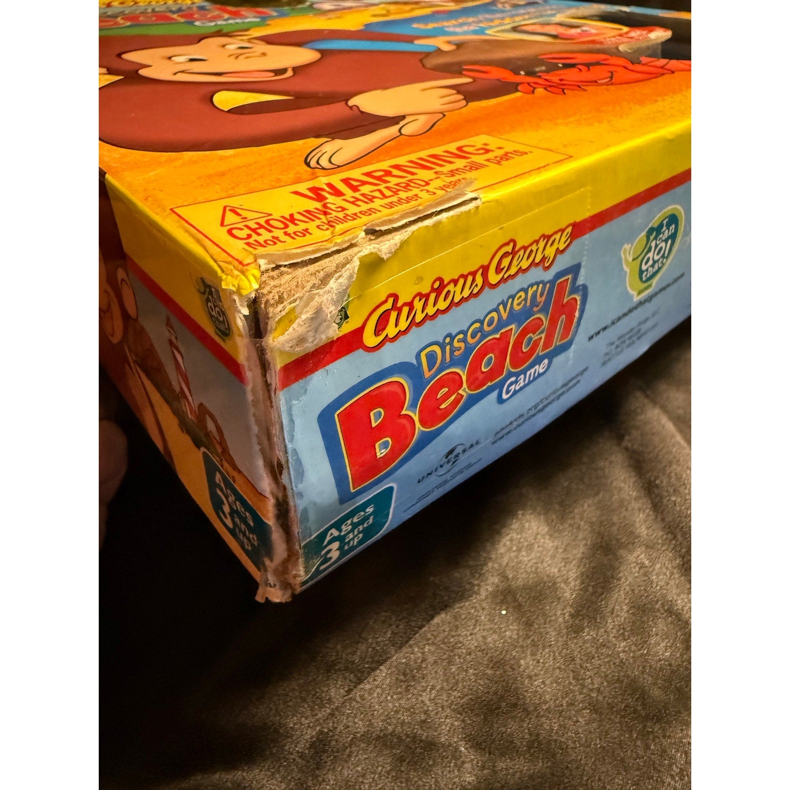PBS Kids Curious George Discovery Beach Game 2009 3+ Board Game