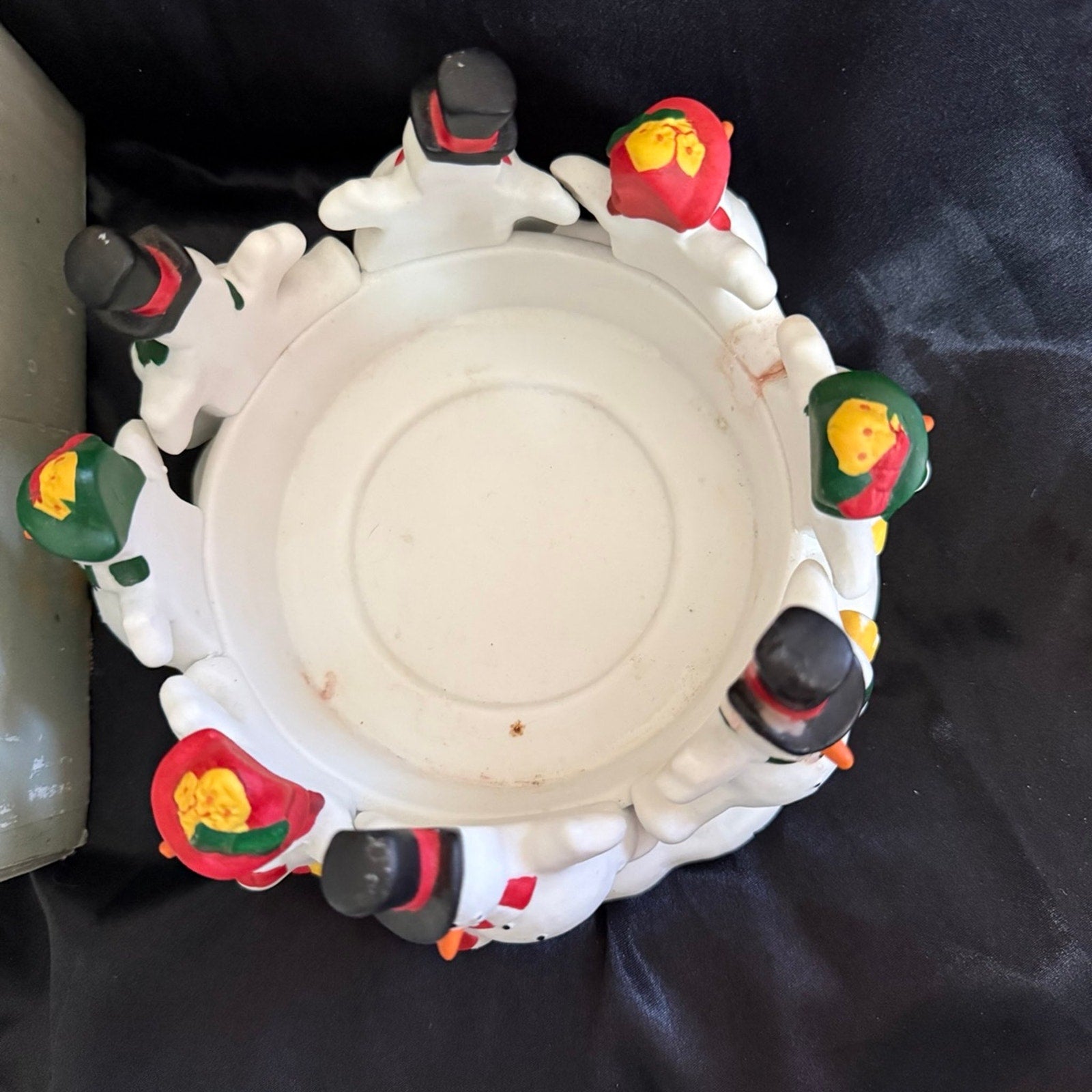 Partylite Frolicking Frosty's Dancing Snowman 3-Wick Candle Holder