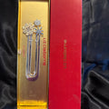 Liz Claiborne metal bookmark with jeweled snowflakes NIB