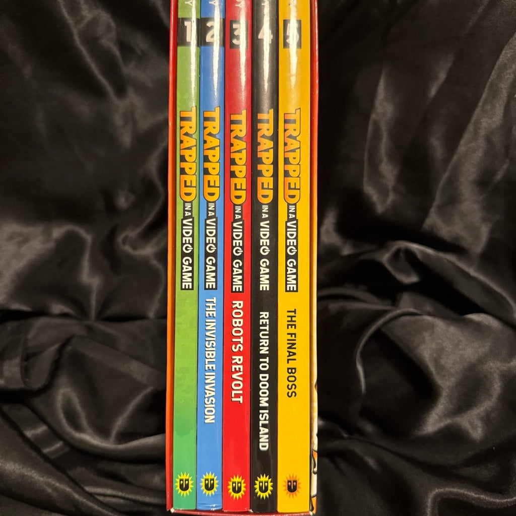Trapped in a Video Game The Complete Series 5 book box collection Dustin Brady