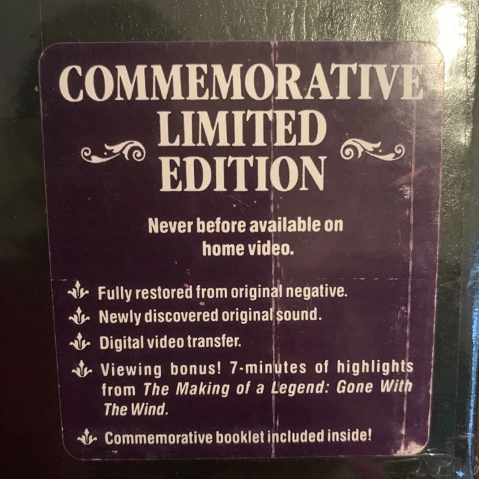 Gone With the Wind 50th Anniversary Limited Edition (VHS, 1990, 2-Tape Set) NEW