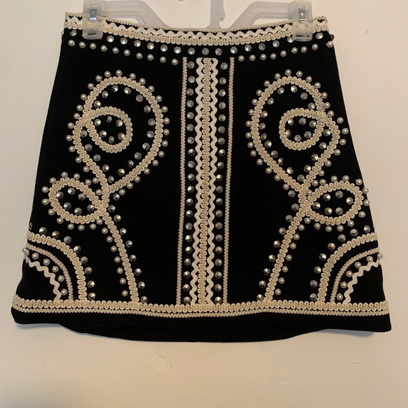 Nasty Gal Metallic Studded Mini Size S