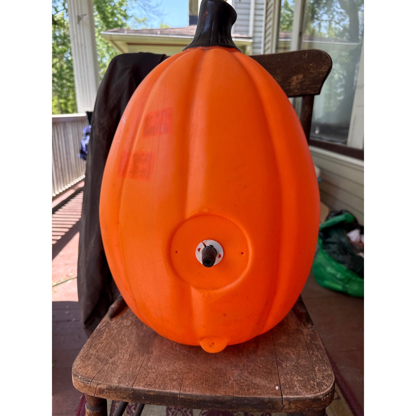 Vintage 80’s Empire Plastic Blow Mold Pumpkin Halloween Jack-o-Lantern 23”