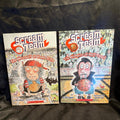 Two Scholastic Scream Team books 1 and 2 very good