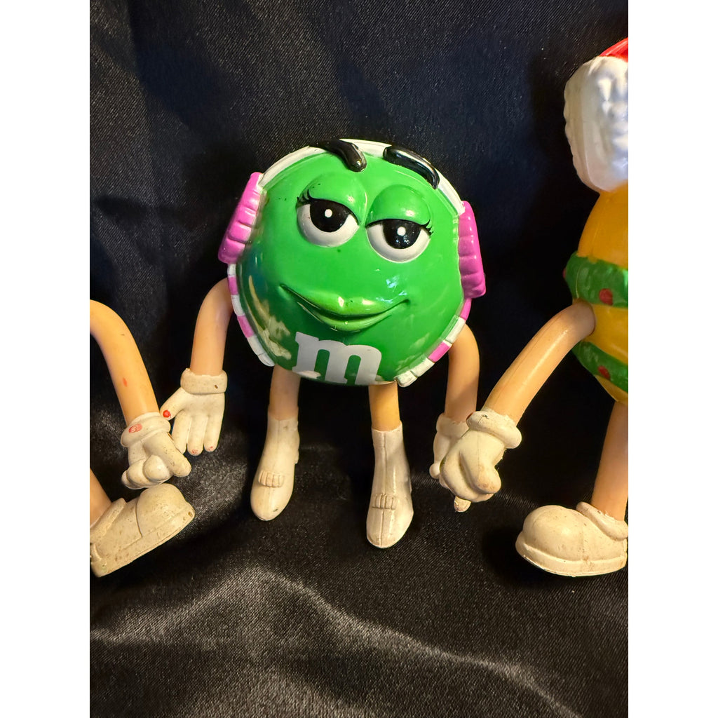 Vintage 2004 Collectable M&M Bendable Characters Entire Set