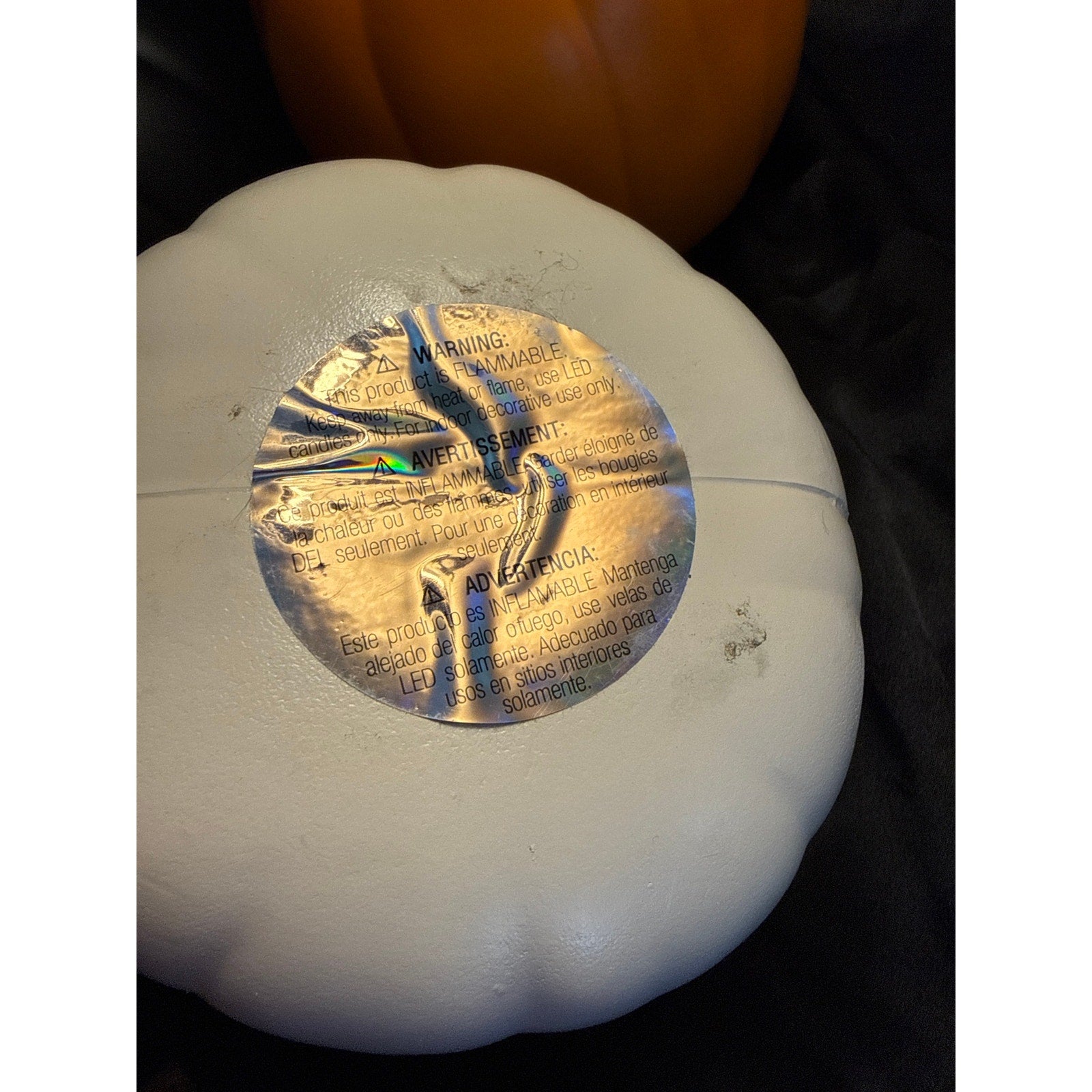 3 Uncarved foam pumpkins for crafting Halloween Fall 6” Funkins