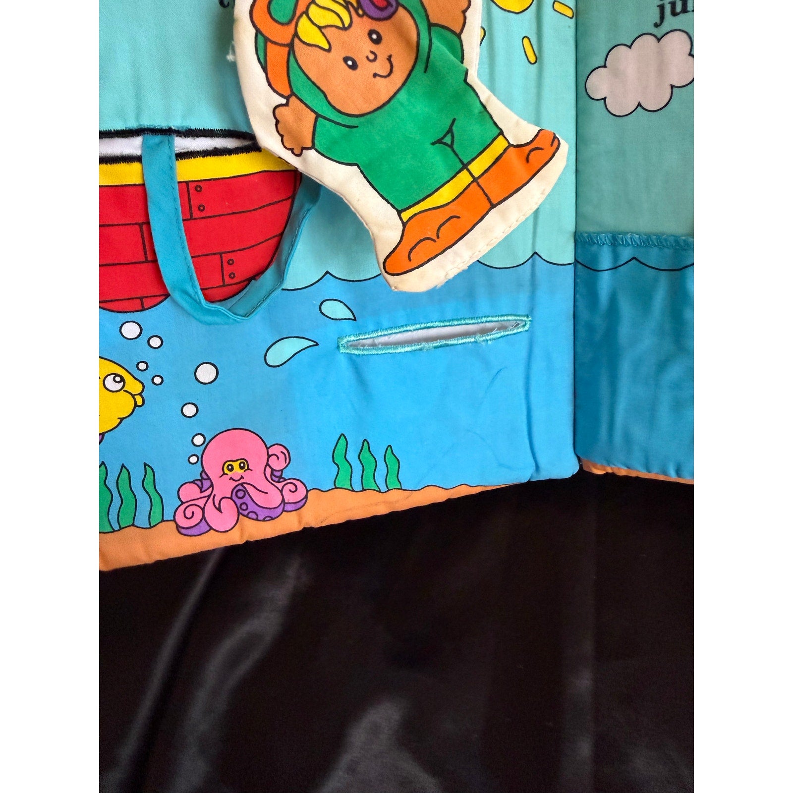 Vintage 90’s Soft Play Fisher Price Learning Colors Soft Interactive Baby Book