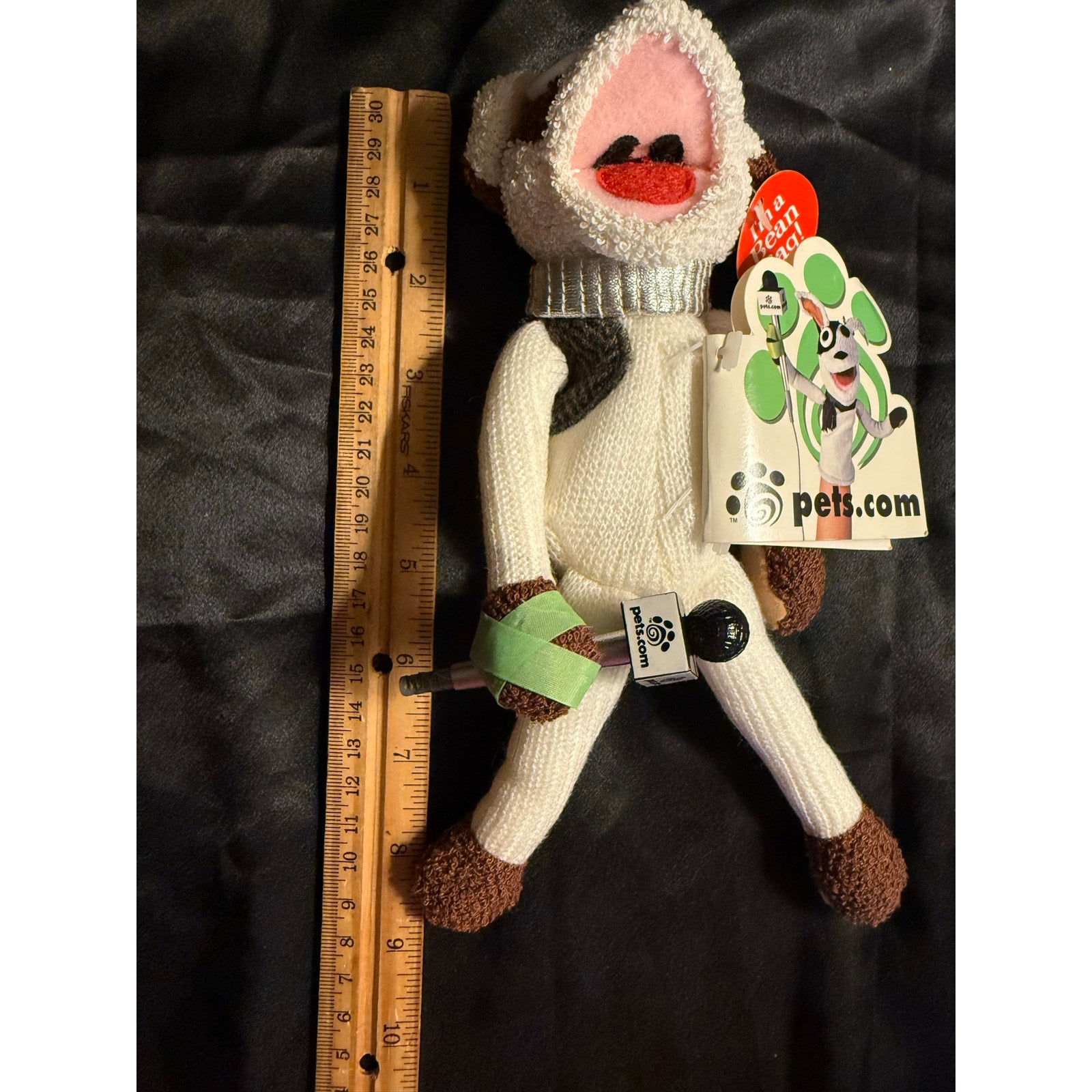 Vintage Y2K Pets.Com Sock Puppet Ad Dog w Tags