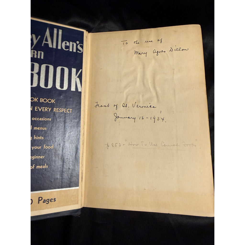 Antique Book 1935 “Ida Bailey Allen's Modern Cook Book"